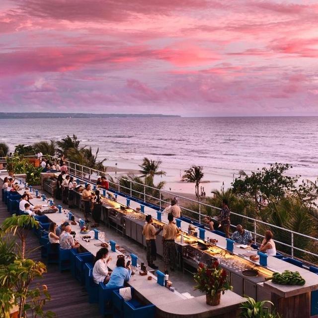 Sunset dinner at Potato Head
