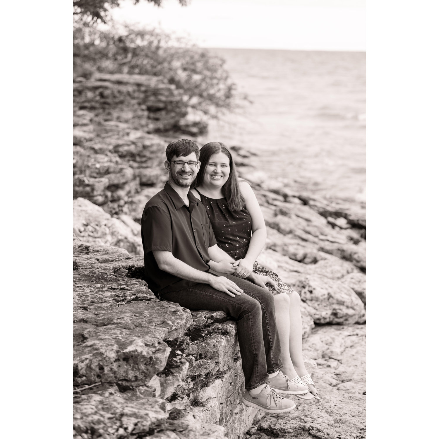 Engagement photos in Door County taken in June 2024 by Jason Mann Photography.