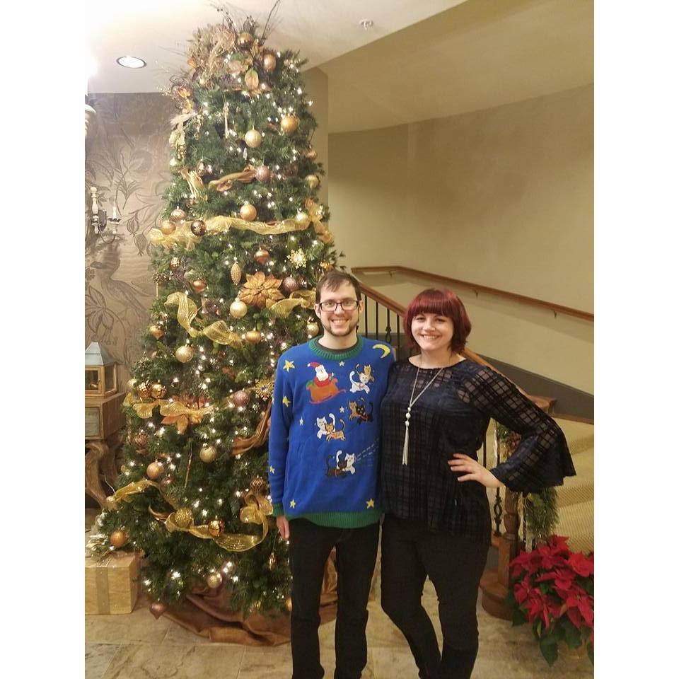 This was Christmas 2017, our third Christmas together! :)