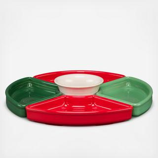 5-Piece Christmas Mixed Colors Entertaining Set