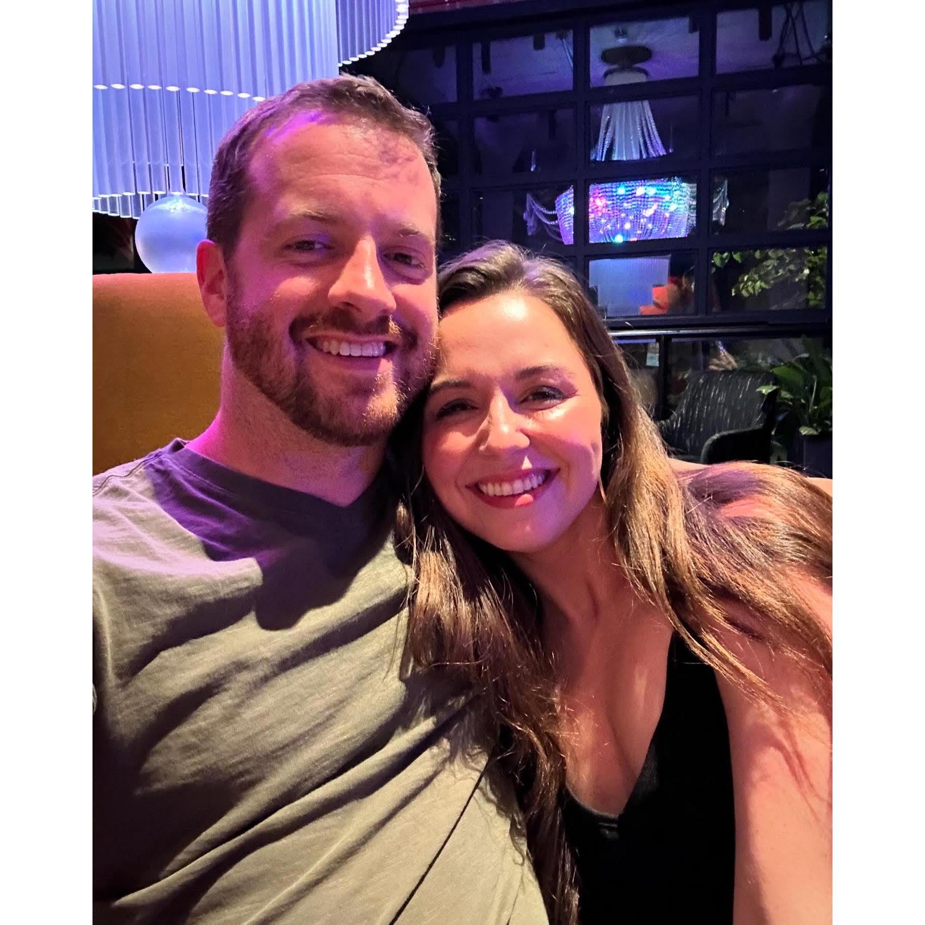 Our first photo together.