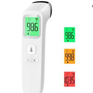 No-Touch Thermometer for Adults and Kids, Accurate Digital Baby Thermometer, Fever Alarm & Silent Mode, 2 in 1 Forehead & Object Mode