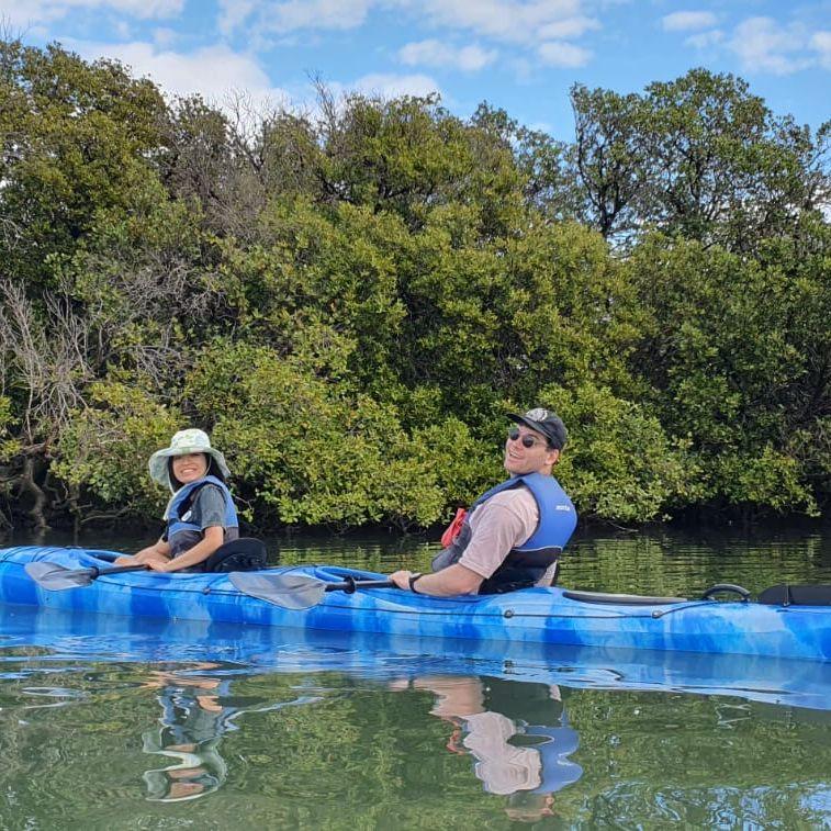 Kayaking with in Adelaide with Jamie's family, Peich and Matt