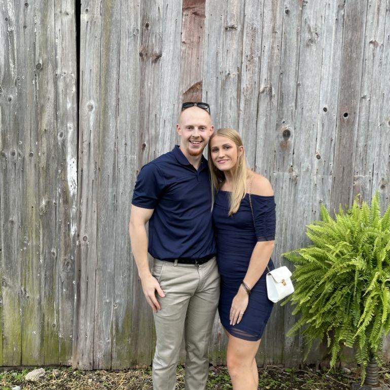 Our first wedding together