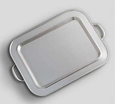 Antique Silver Rectangular Tray