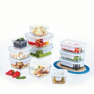 Glasslock 22-Piece Food Storage Set in Aqua
