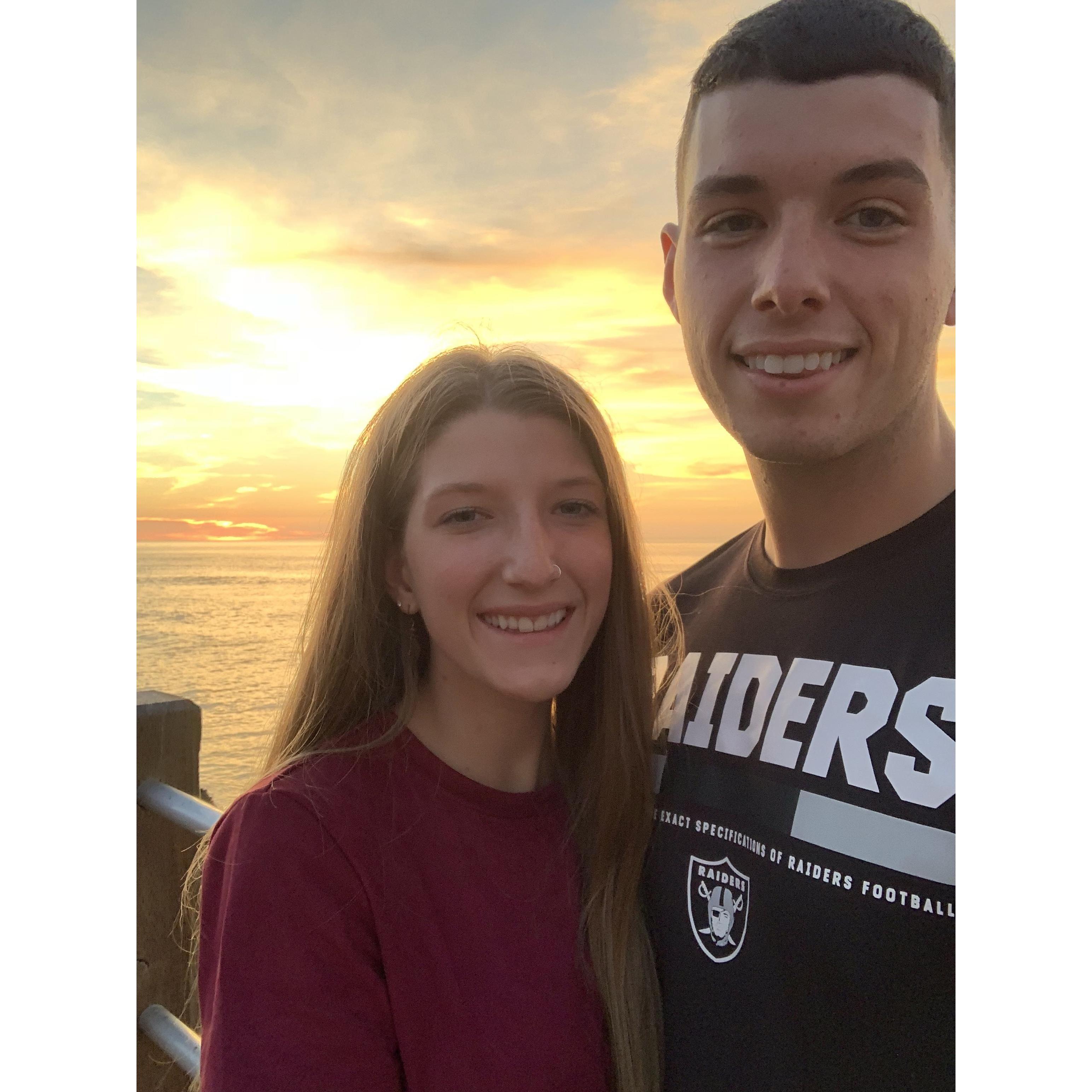 The first time we experienced a Cali sunset together