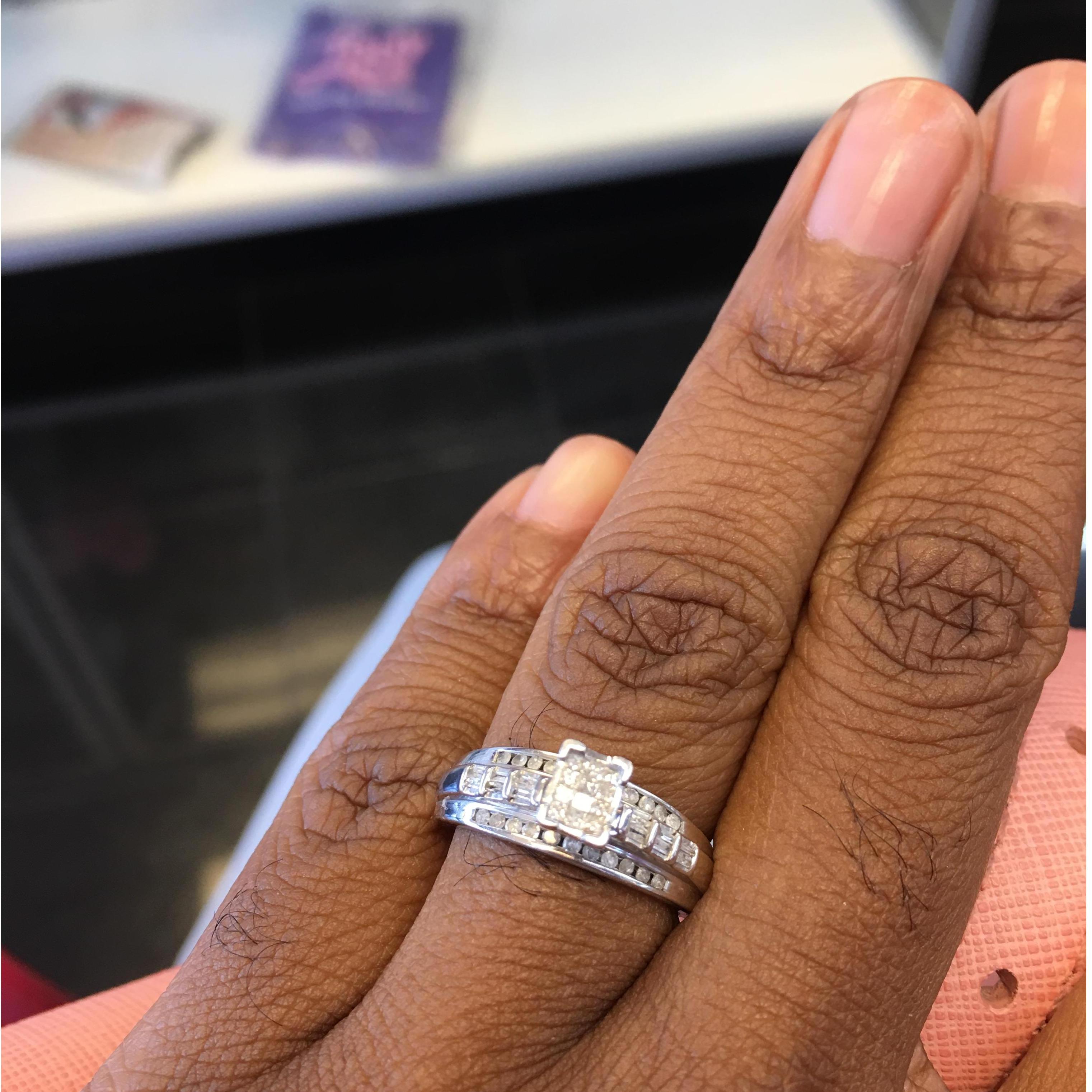 End of friend zone! He officially “took me off the market” with this ring! “Yes baby, I’m your ol’ lady now”