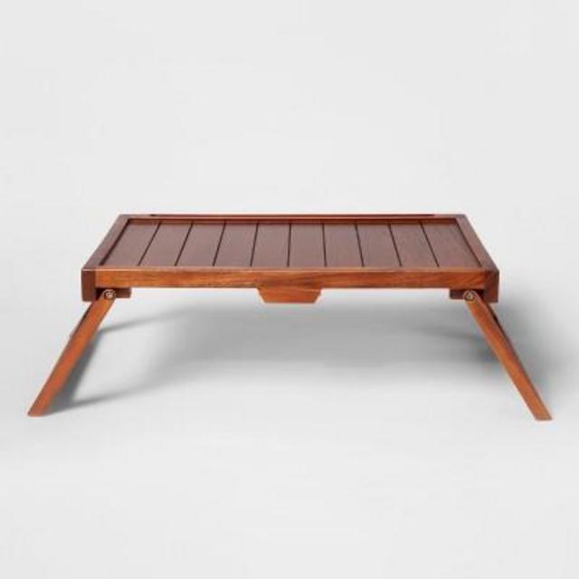 Acacia Wood Collapsible Bed Tray - Threshold™