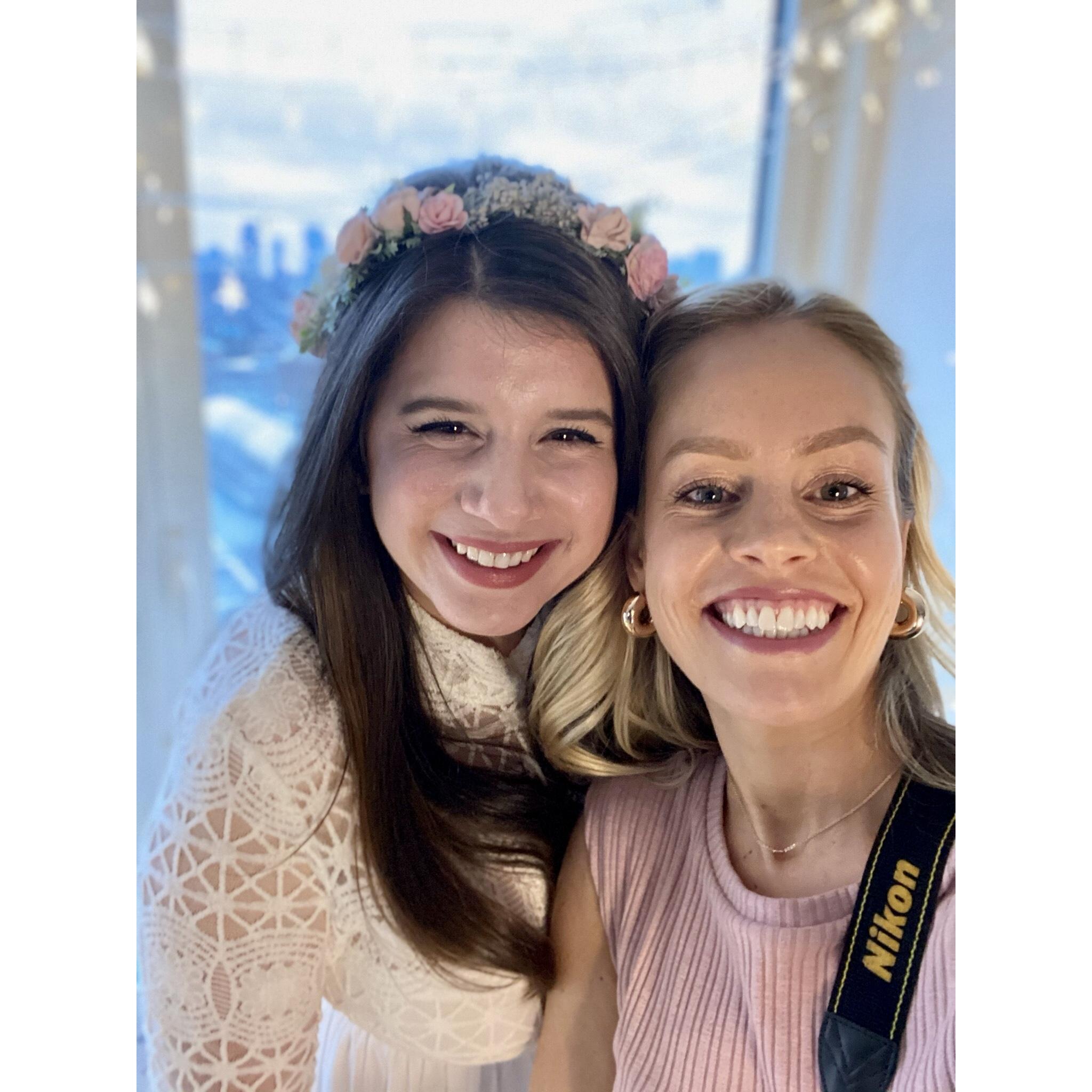 The gorgeous (both inside & out) Maid of Honor & official witness!