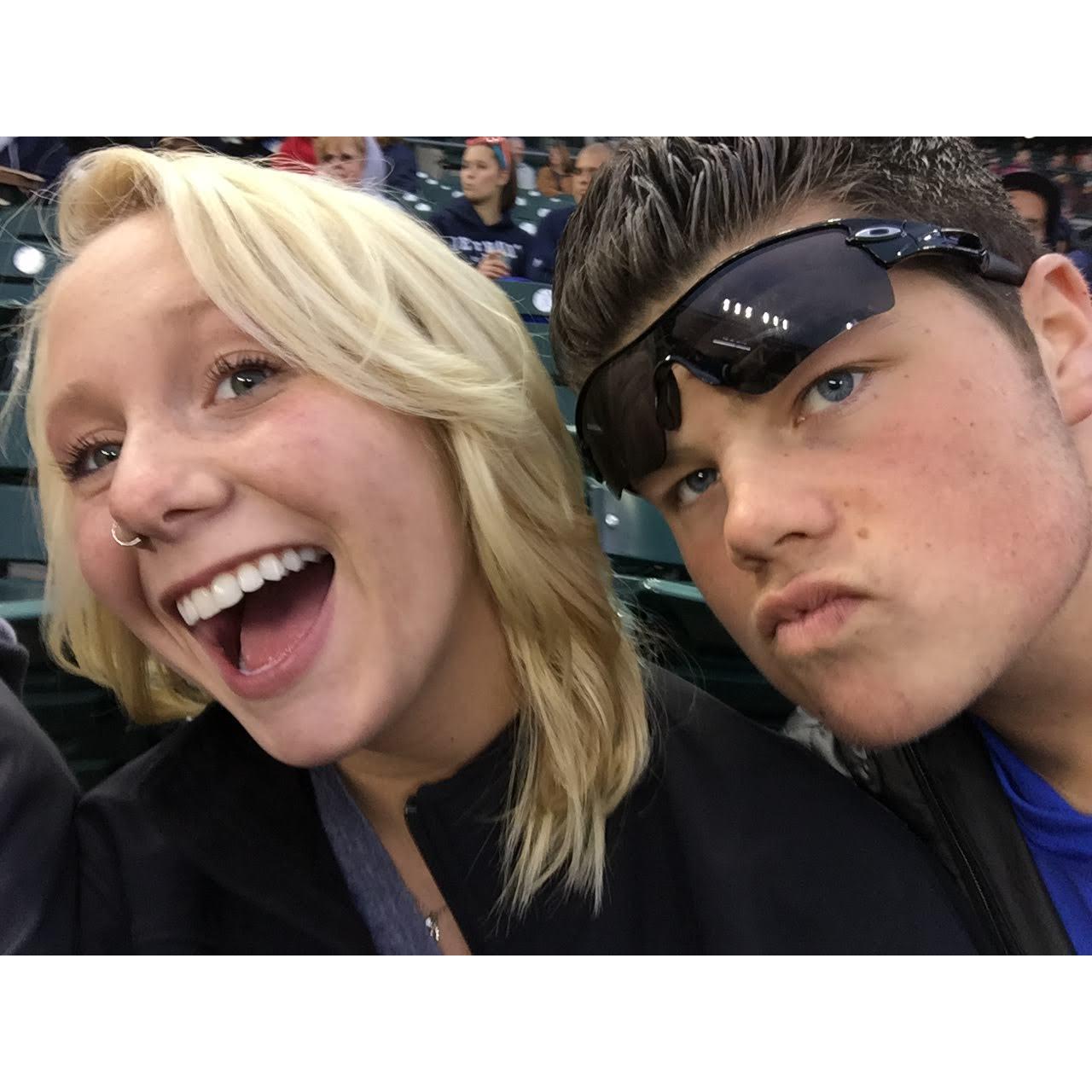 May 20, 2015
The Bride and Grooms first baseball game together!