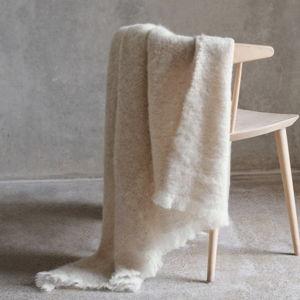 Rowan Mohair Throw (Color: Sand) | The Citizenry