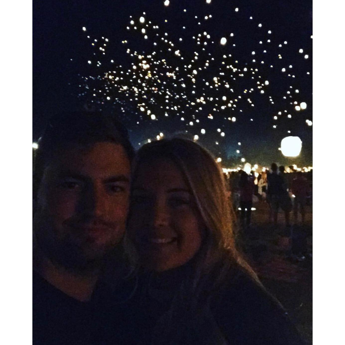 April 2017 - Still celebrating my birthday month at the Lantern Festival. This is hands down one of our favorite memories! Was so beautiful to be a part of!