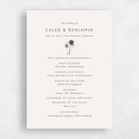 White Wedding Program - Anacostia