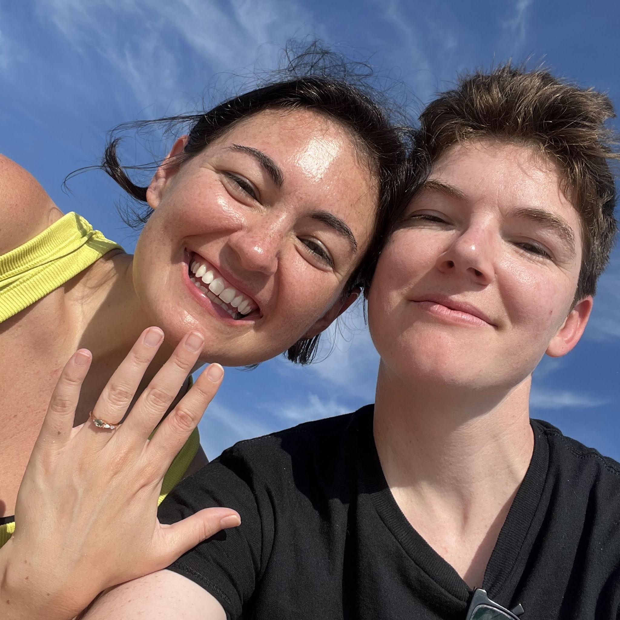 The day we got engaged on Amelia Island!