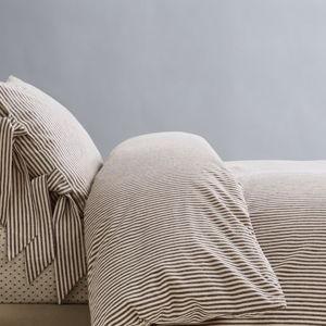Pierce & Ward Cotton Linen Stripe Duvet Cover & Shams