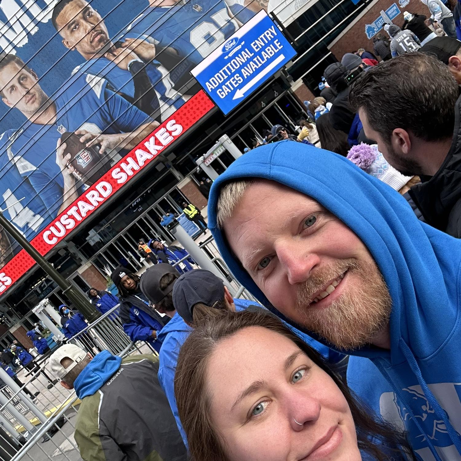 Our first Lions game together!
