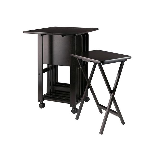Winsome Sophia 5-Piece Wood Drop Leaf Top Snack Table Set