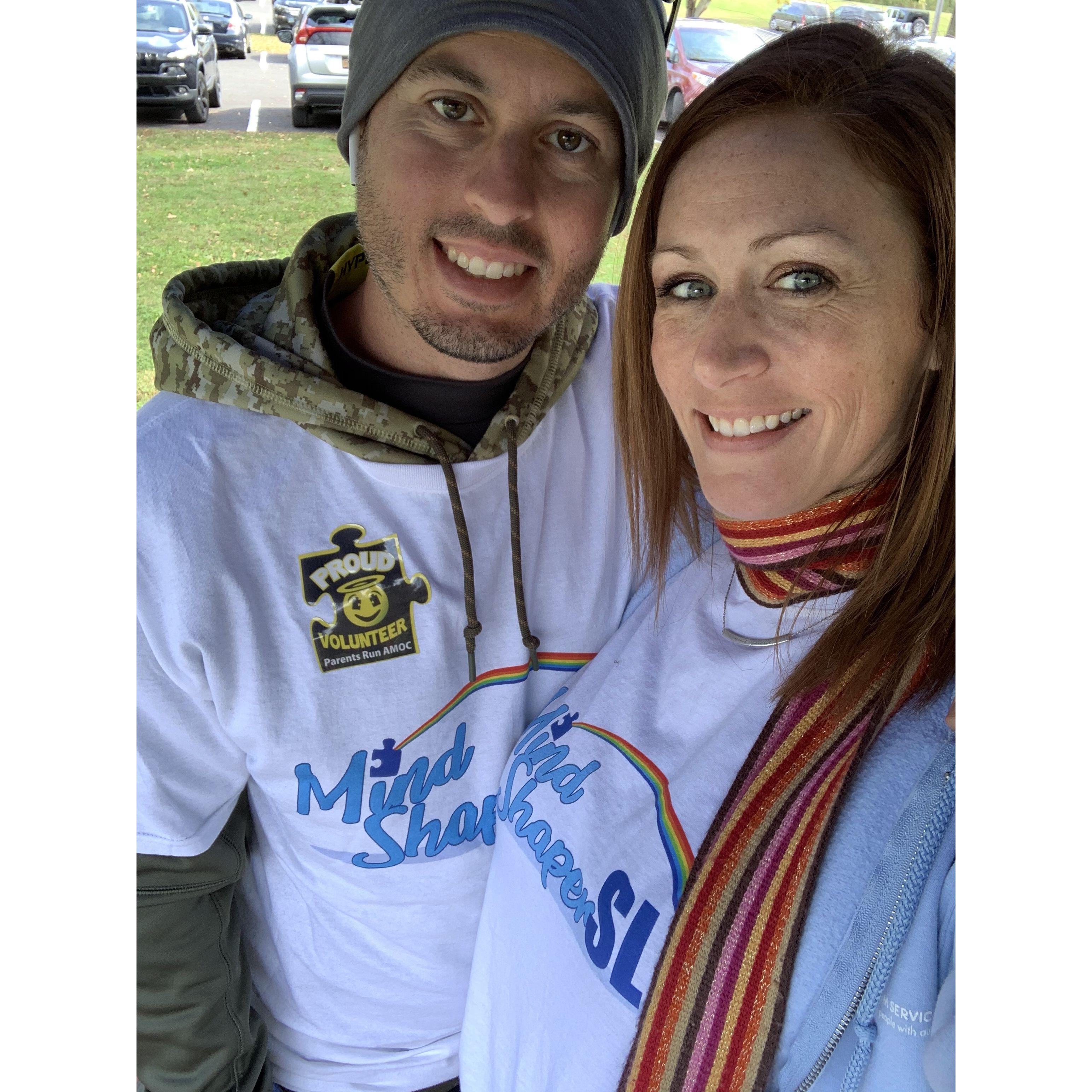 Repping my business at an autism walk. ❤️