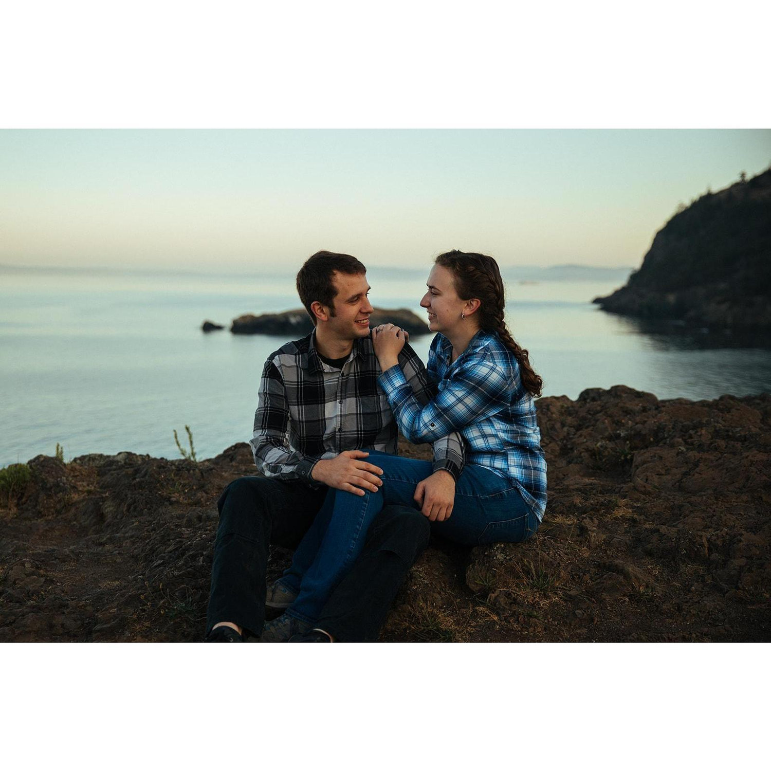 Engagement photoshoot with Zoe Burchard at Deception Pass