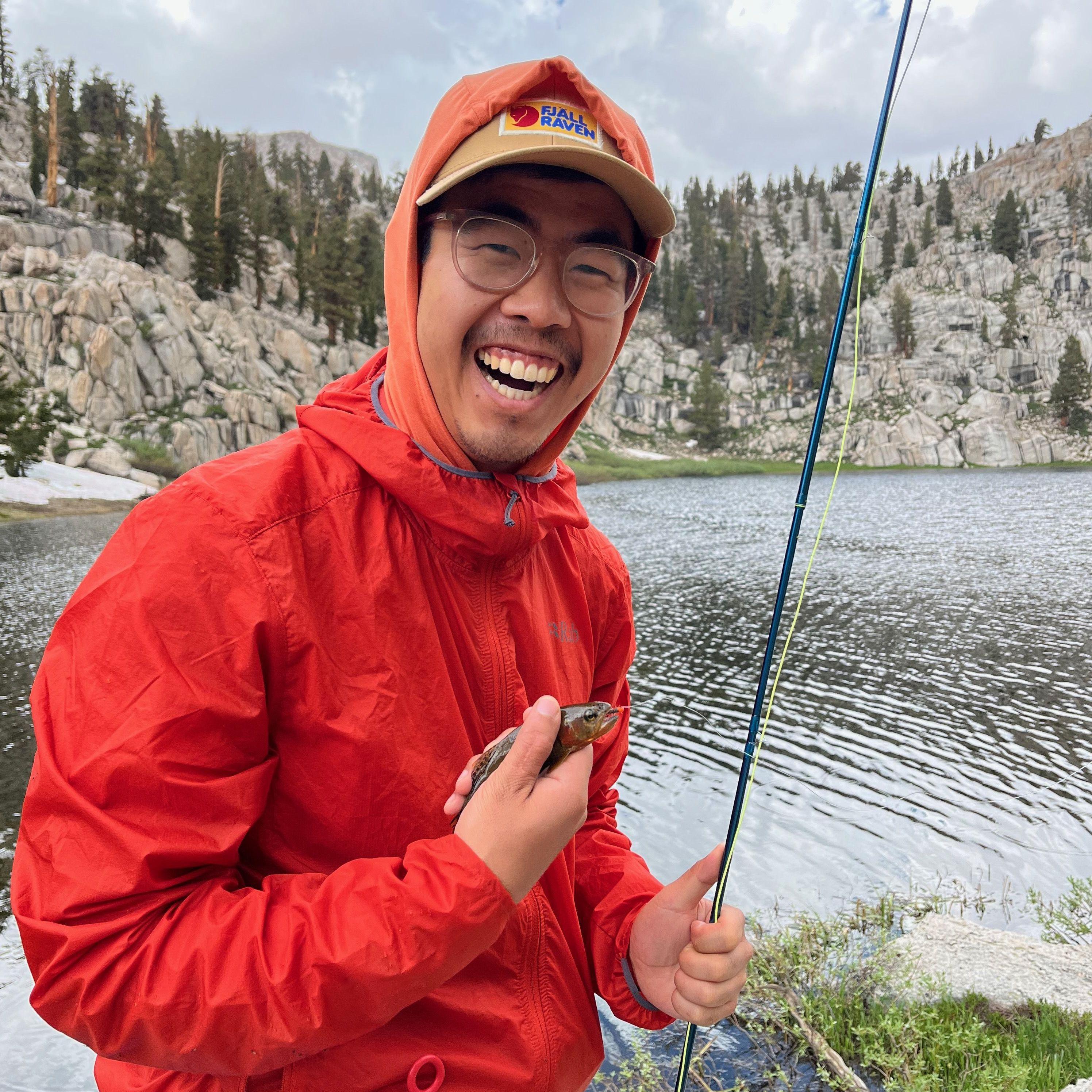 We love fishing (but Liti won't touch the fish)
