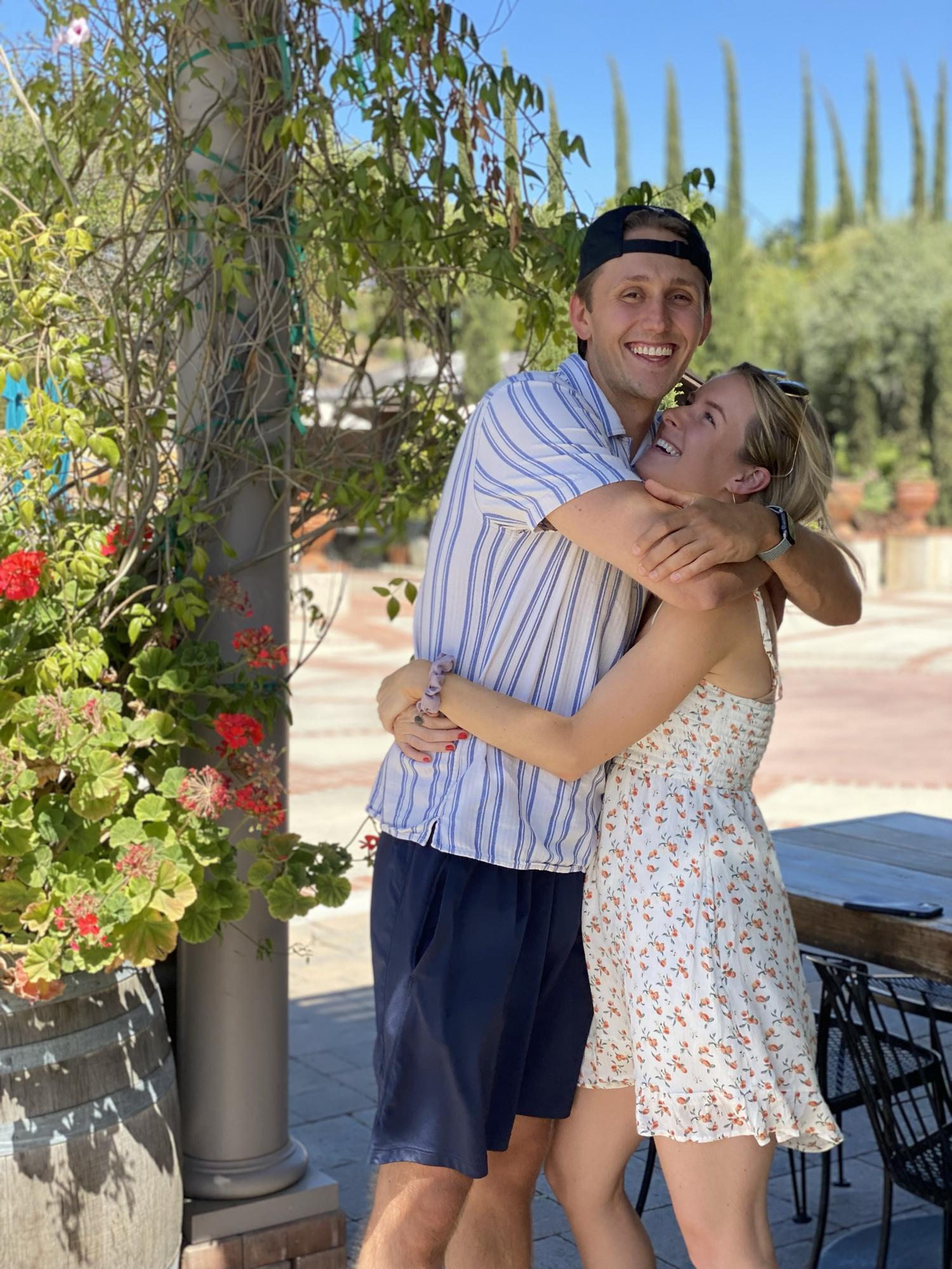 At a winery in Temecula, celebrating Damian's 27th birthday