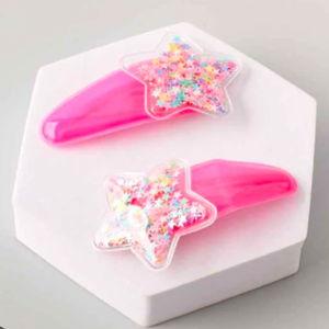 Star Confetti Hair Clips