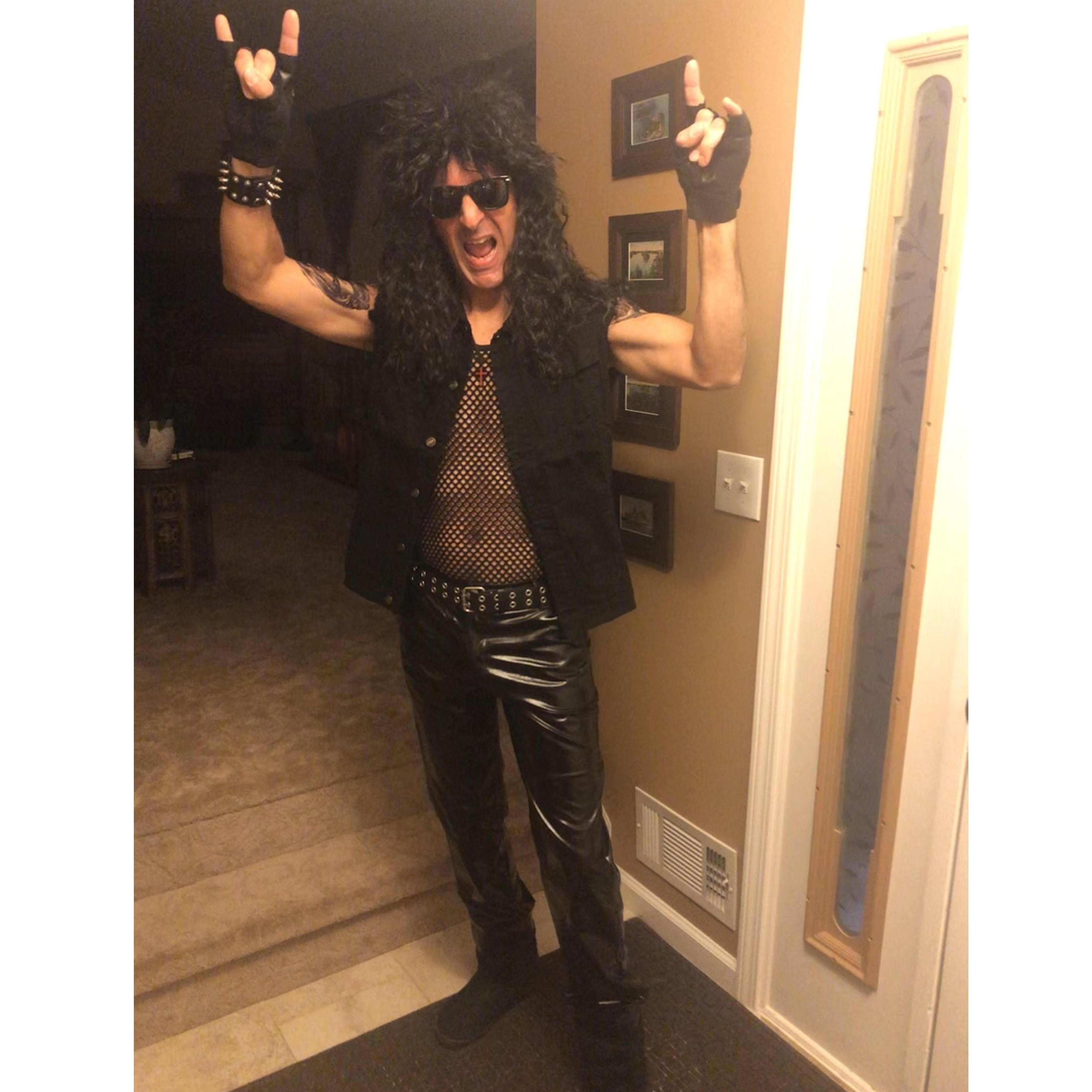 Mark rocks the 80's.