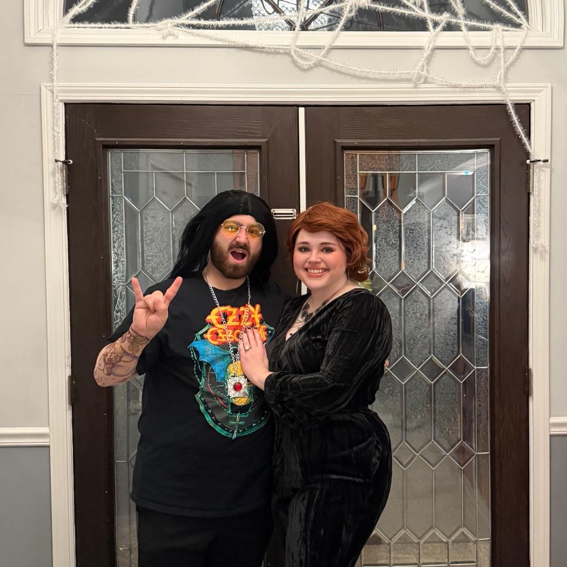 Ozzie and Sharon for Halloween! Parma, October 2025.