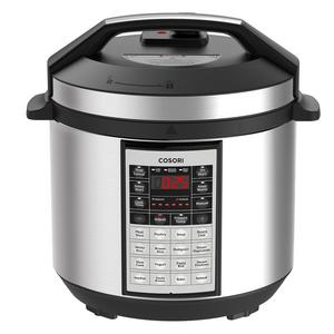 COSORI 6 Qt Premium 8-in-1 Programmable Multi-Cooker (Pressure Cooker, Rice Cooker, Steamer, Warmer, Etc.), 1000W, Includes Glass Lid, Sealing Ring and Recipe Book