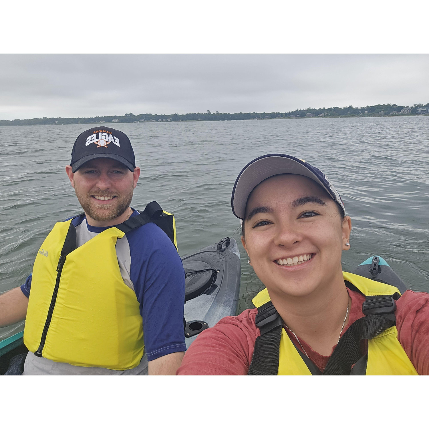 Kayaking on the Cape.... that day was incredibly windy and we turned out to be the only ones they let rent kayaks.