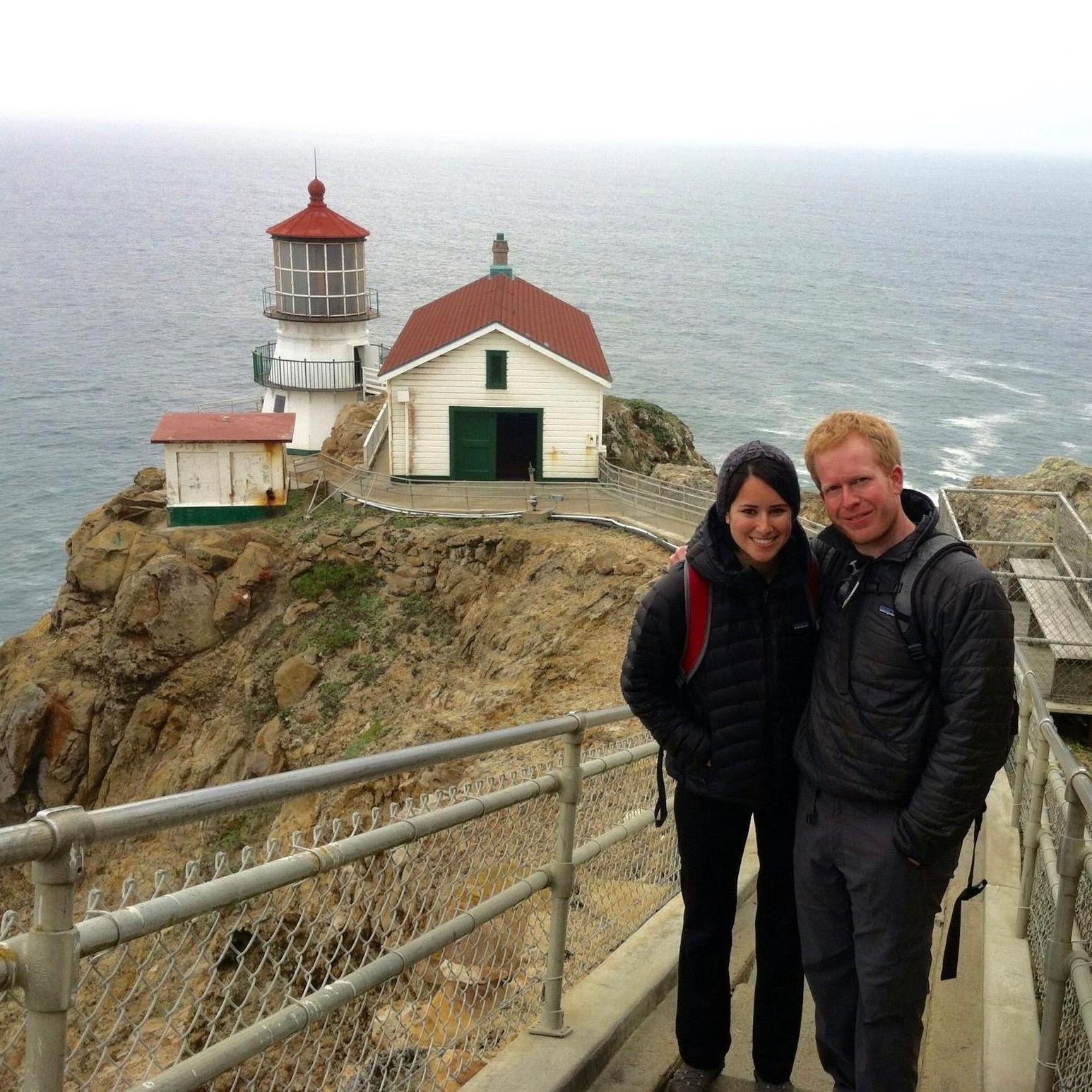 Visiting the lighthouse in Point Reyes National Seashore. One of our favorite camping spots in NorCal.