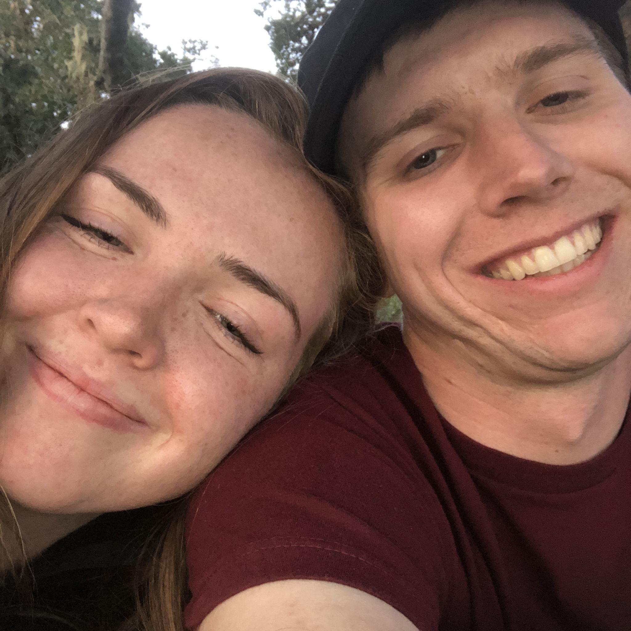 Our first picture together. We hiked up to Avila Ridge, where we had a beautiful view of the CA Central Coast.