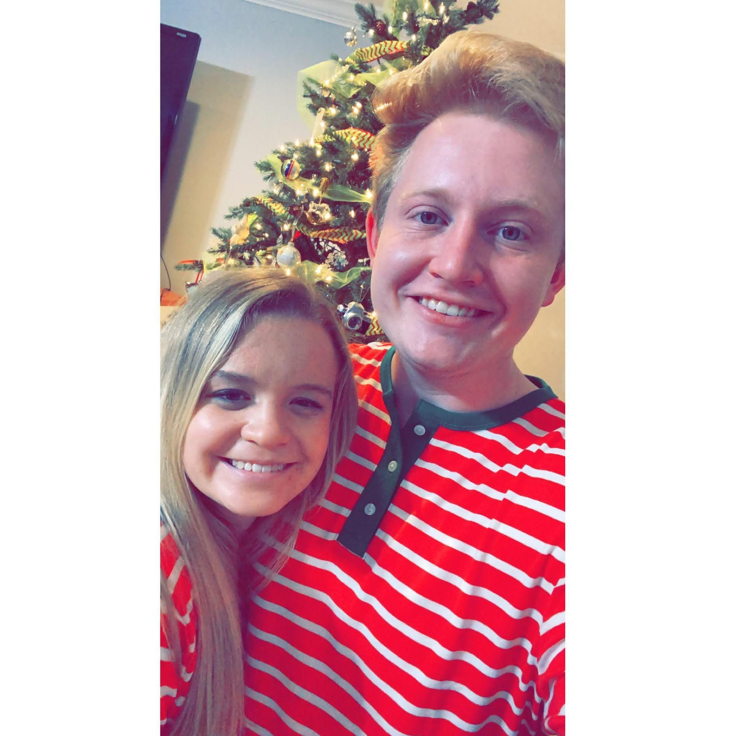 Matching Christmas pajamas courtesy of the Prengaman family (December 2019)