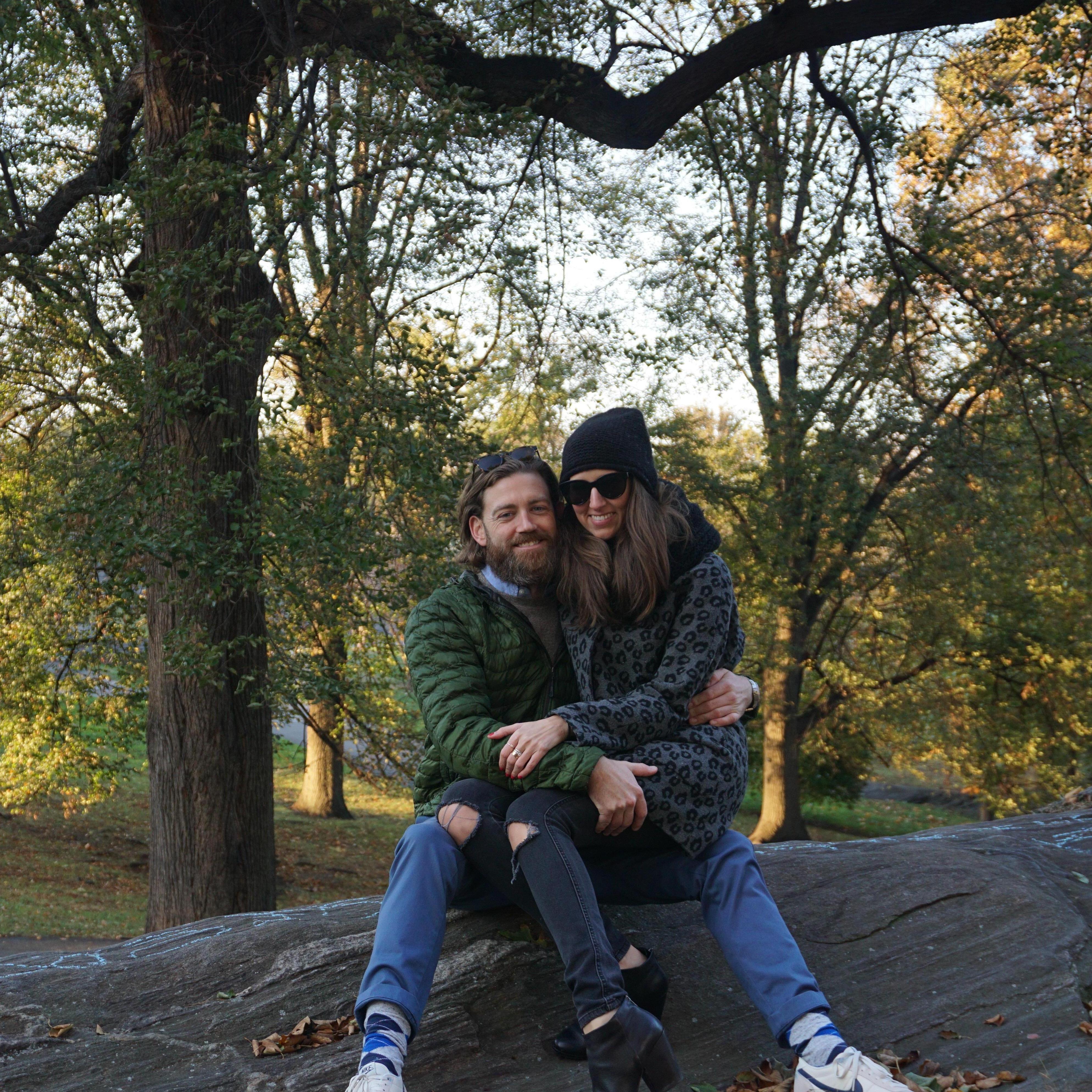 During a Central Park stroll in winter 2017.