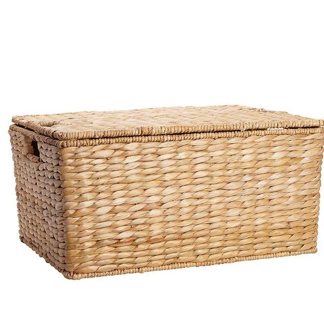 Seagrass Lidded Basket, Large - Savannah