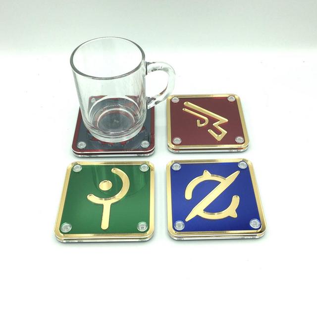 Mirrored Acrylic FFXIV Job Icon Coasters