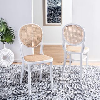 Sonia Cane Dining Chair, Set of 2