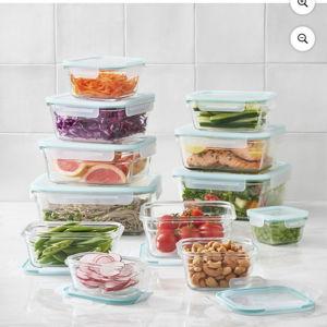 Member's Mark 24-Piece Glass Food Storage Set By Glasslock