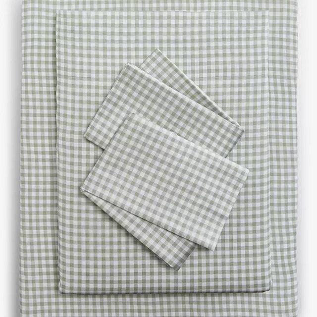 Printed Cotton Sateen 3-Pc. Sheet Set, Queen, Exclusively at Macy's