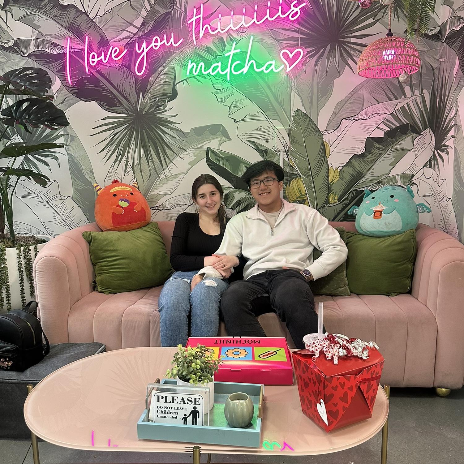 Valentine’s Day at our first date spot 🥰
