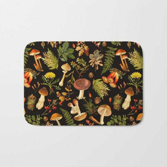 Vintage & Shabby Chic - Autumn Harvest Black Bath Mat