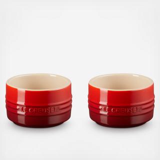 Round Ramekin Straight Wall, Set of 2