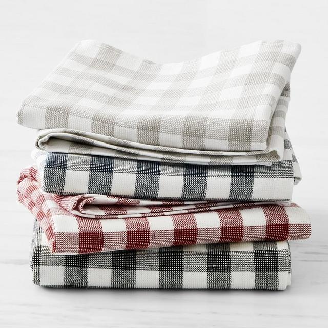 Gingham Towels, 20" X 30", Set of 4