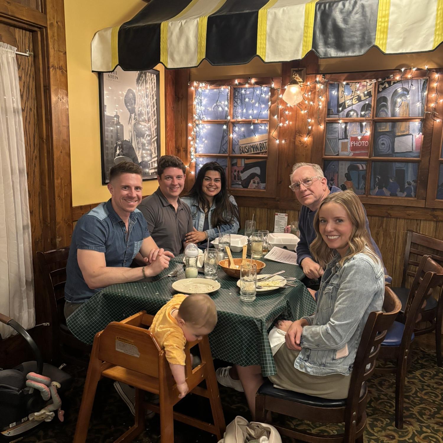 Lulu’s first family dinner with Andrew’s family!