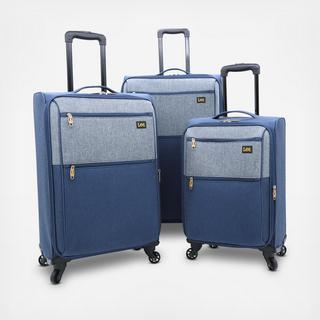 Lee 3-Piece Softside Vertical Rolling Luggage Set