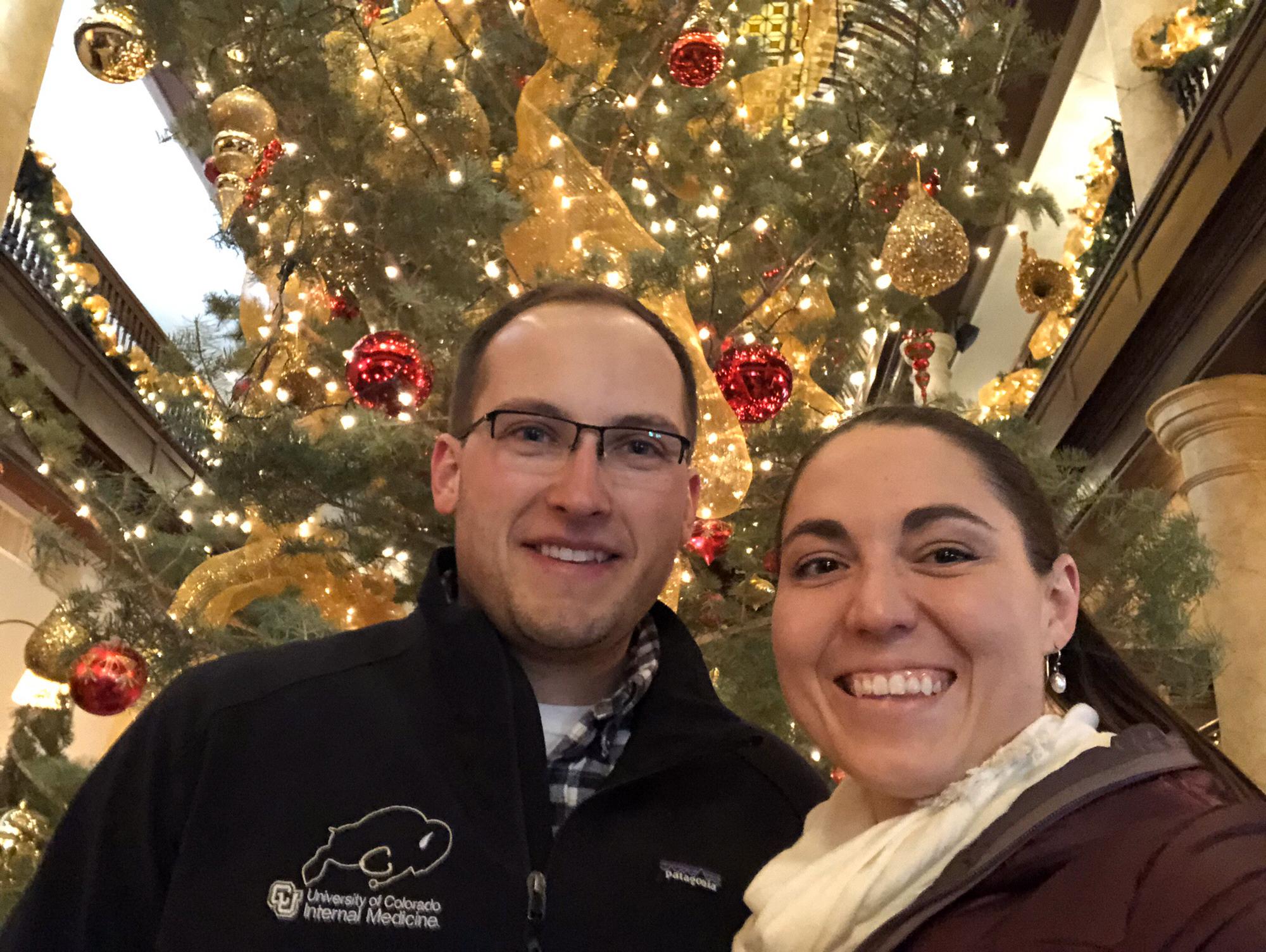 Sightseeing in Boulder over the holidays.