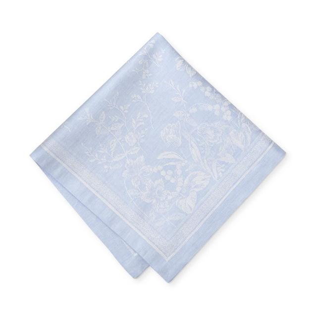 Spring Jacquard Napkins, Set of 4, Blue Bell