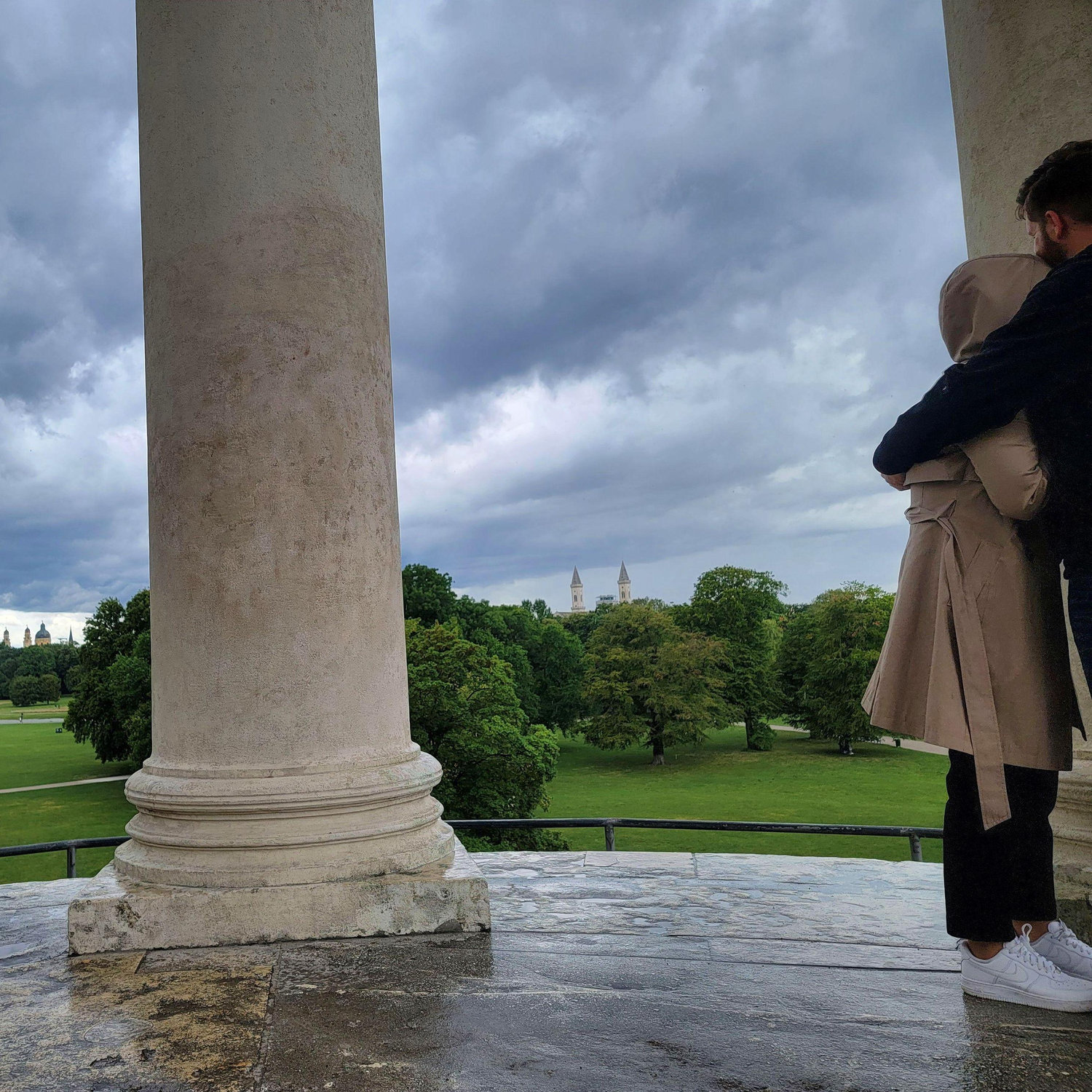 July 2023. The moment Andrea said yes... It was a cold and windy day in Munich, but it was perfect regardless.