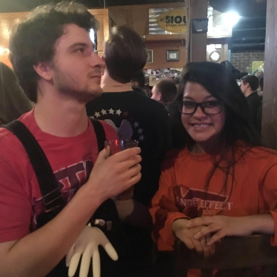 We met at Virginia Tech - Go Hokies!
